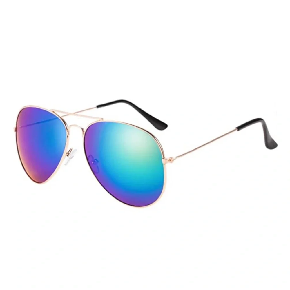 Mirrored Blue Shift Classic Aviators - Picture 3 of 4